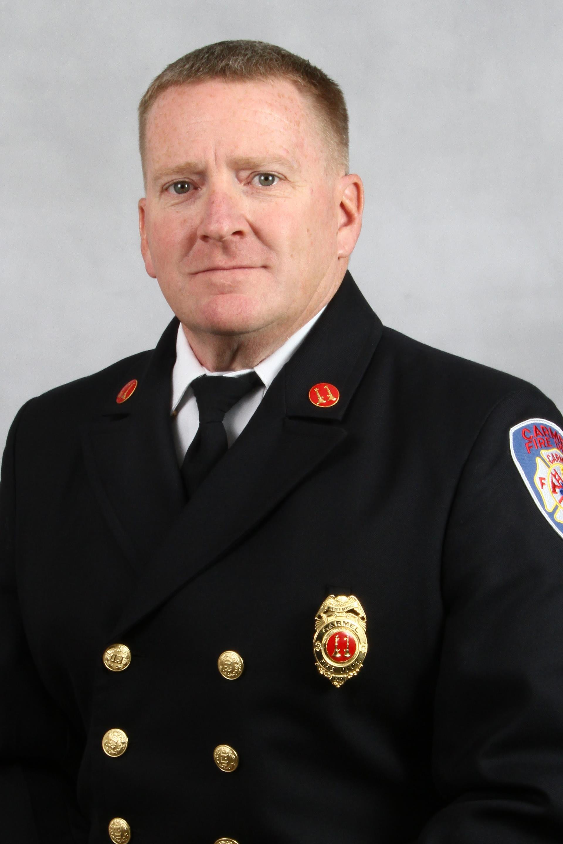 Portrait of firefighter Chris Rohr