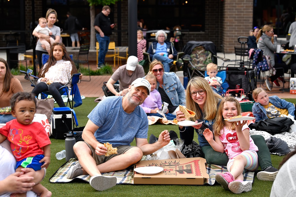 Movie Midtown Carmel Indiana family time together