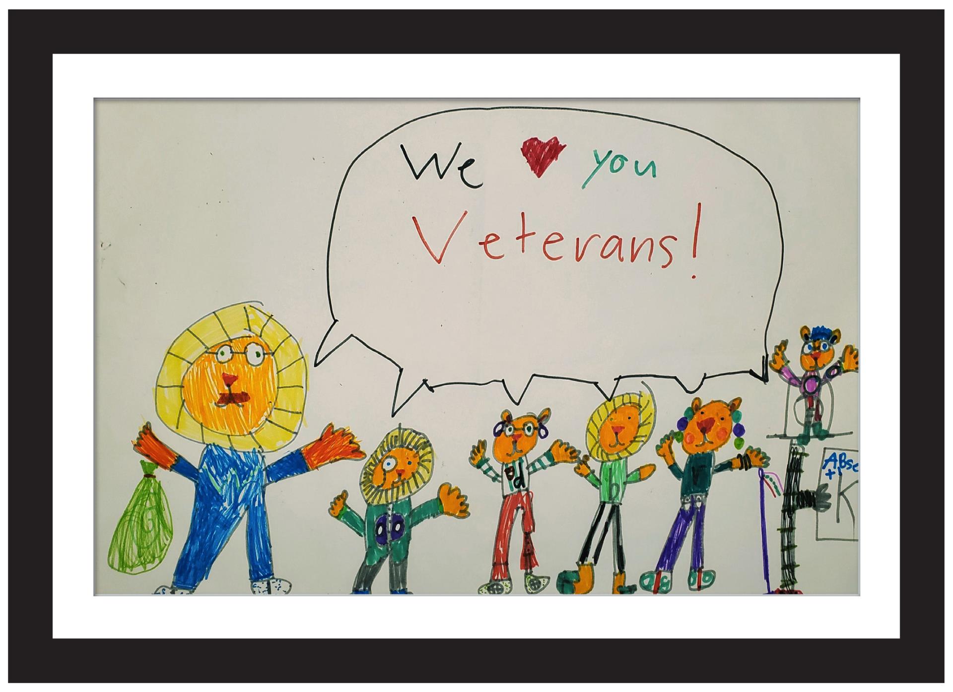 Carmel Indiana Veterans Day poster grade winner