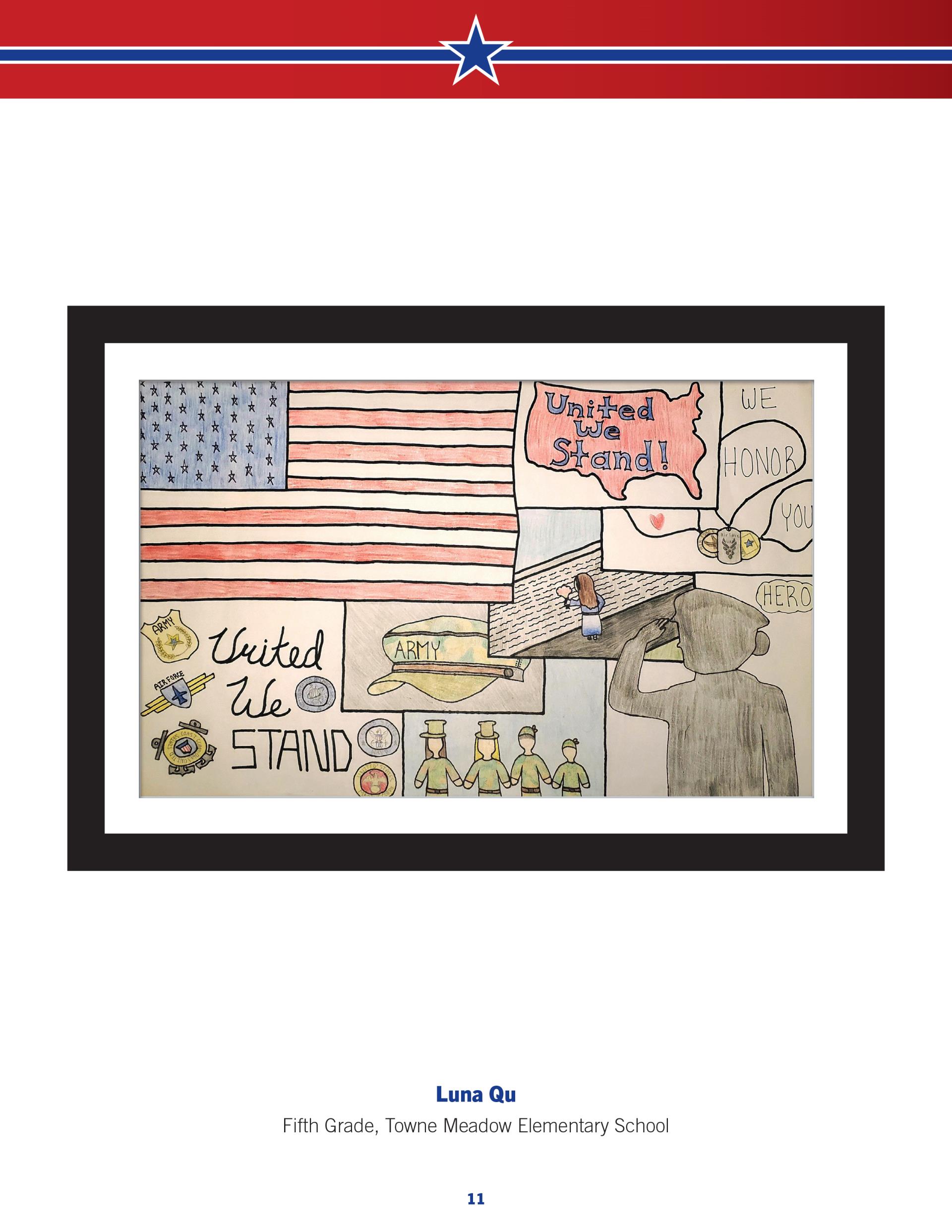 Carmel Indiana Veterans Day poster grade winner