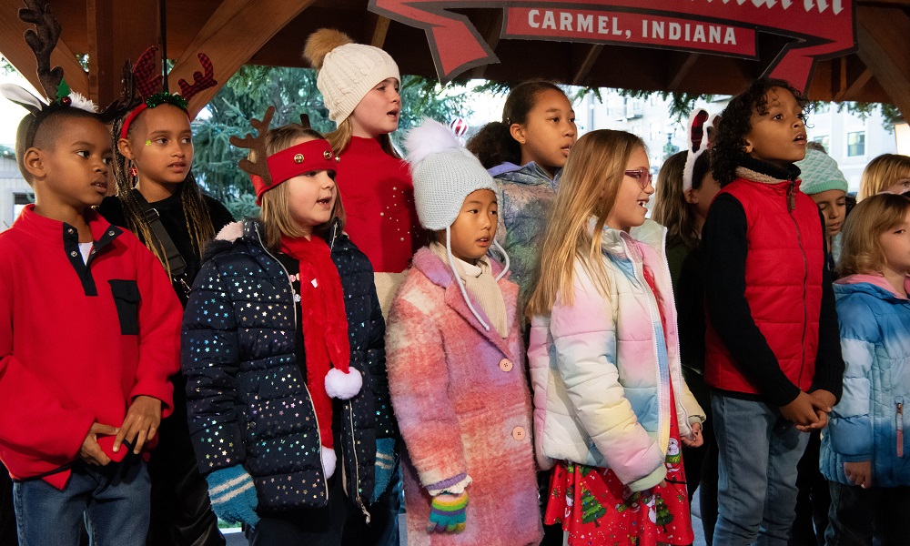 Christkindlmarkt Opening Day Holiday at Carter Green Carmel Indiana