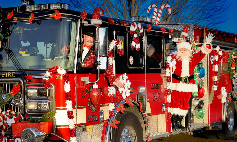 Santa Tour Holiday Carmel Indiana