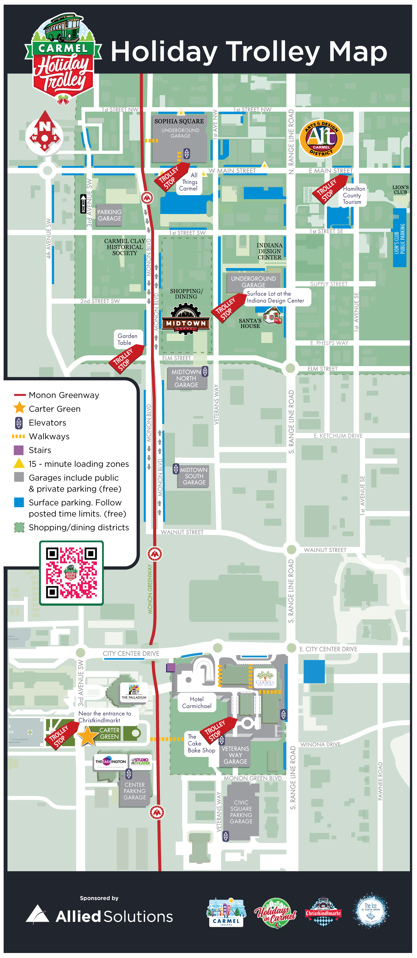 Holiday Trolley Map